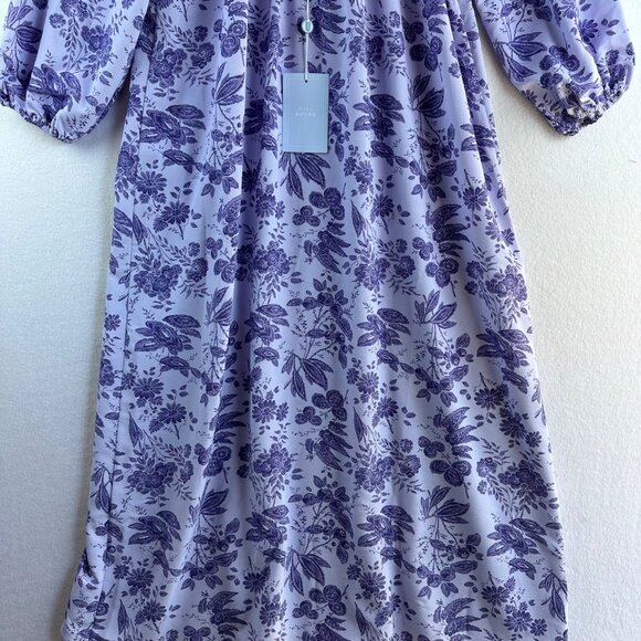 NWT Hill House Maxi Dress Womens Medium Floral Purple Boho Cottage The Simone - Picture 13 of 15